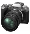 دوربین بدون آینه فوجی فیلم مدل Fujifilm X-T4 رنگ نقره‌ای به همراه لنز ۸۰-۱۶ میلی‌متری
