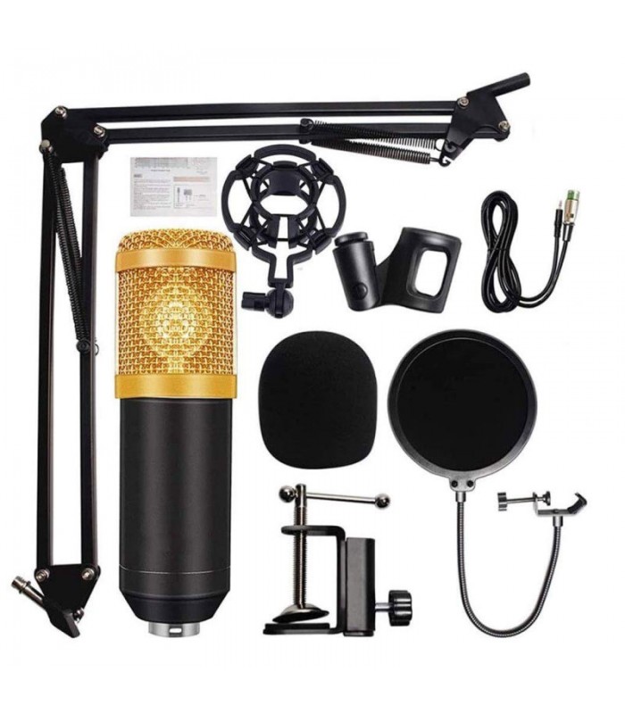 میکروفون کندانسر وسکات مدل BM800 به‌همراه کارت صدا مدل V8