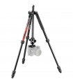 سه‌پایه آلومینیمی مانفروتو مدل Manfrotto Element MII به همراه بال هد رنگ قرمز