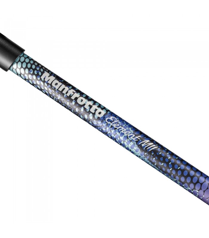 سه‌پایه آلومینیمی مانفروتو مدل Manfrotto Element MII به همراه بال هد رنگ آبی