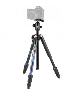سه‌پایه آلومینیمی مانفروتو مدل Manfrotto Element MII به همراه بال هد رنگ آبی