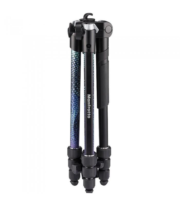 سه‌پایه آلومینیمی مانفروتو مدل Manfrotto Element MII به همراه بال هد رنگ آبی