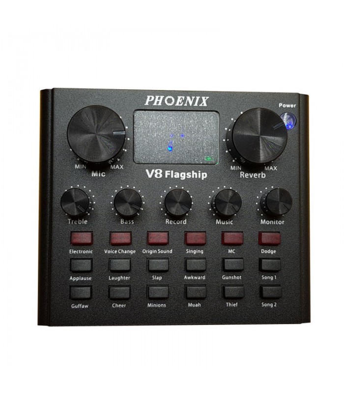 میکروفون کندانسر فونیکس مدل BM800 به‌همراه کارت صدا مدل V8