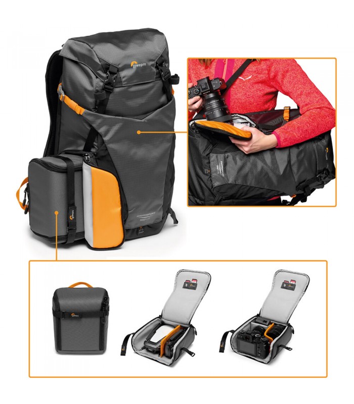 Lowepro PhotoSport BP 24L AW III Photo Backpack (Black/Blue)