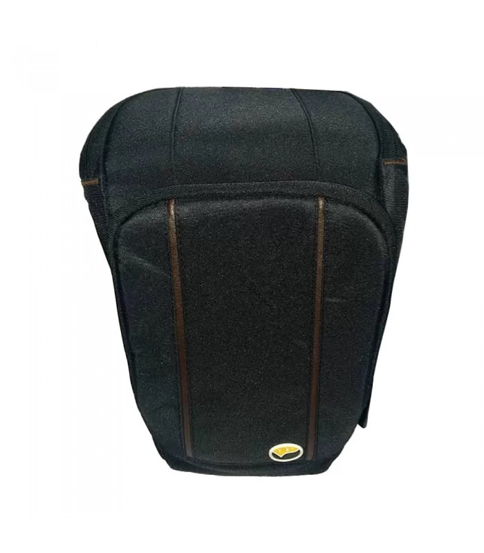 کیف شانه‌آویز عکاسی ویست مدل Vist VD20 L رنگ مشکی-چرم قهوه‌ای