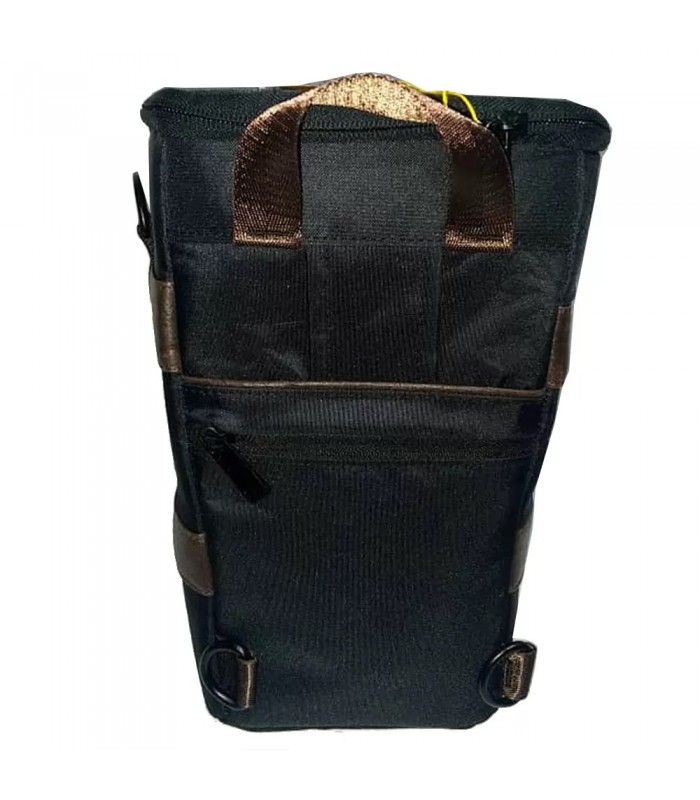 کیف شانه‌آویز عکاسی ویست مدل Vist VD20 L رنگ مشکی-چرم قهوه‌ای