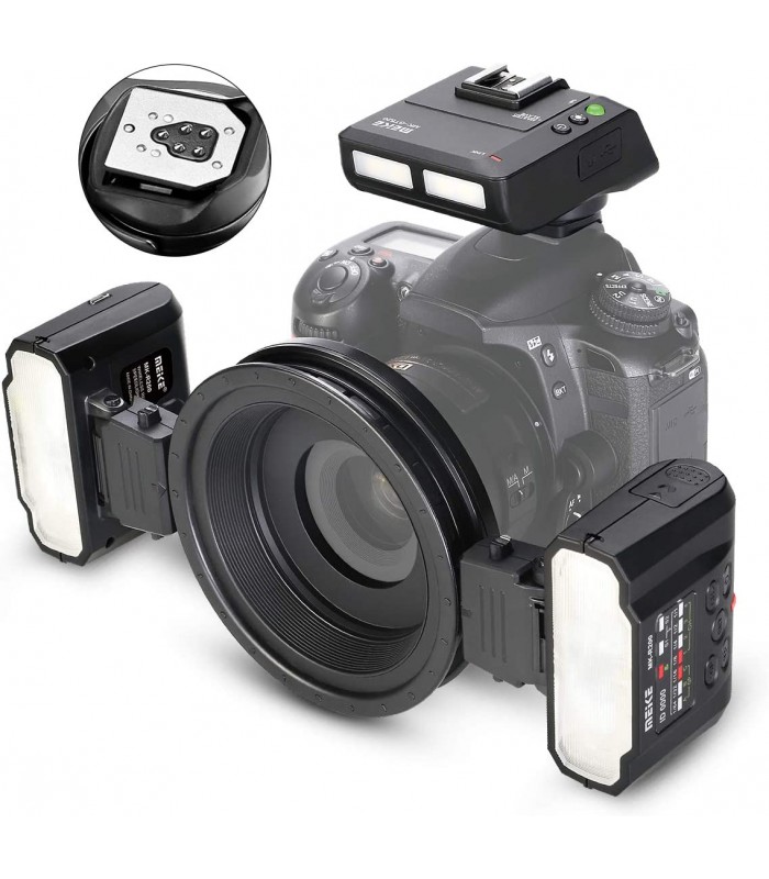 کیت رینگ فلاش ماکرو Meike مدل MK-MT24II _مخصوص دوربین های کانن