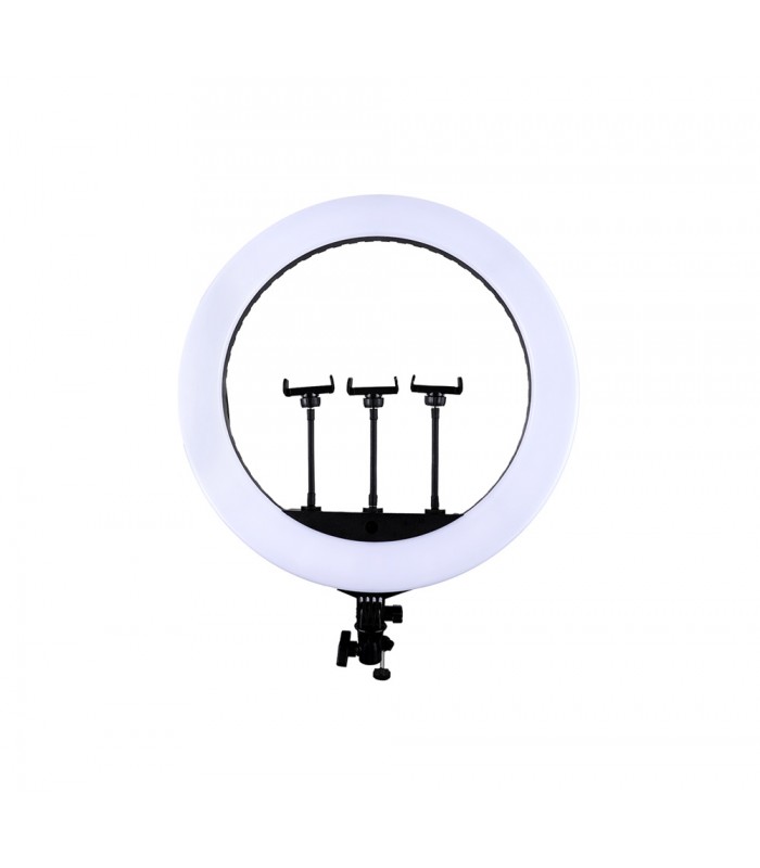 رینگ لایت ۱۸ اینچی جی ماری مدل FM-18R همراه با میکروفون یقه‌ای Jmary MC-R2