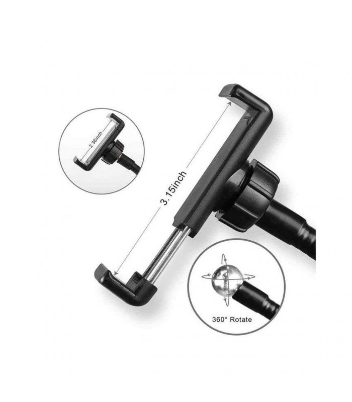 رینگ لایت ۱۸ اینچی جی ماری مدل FM-18R همراه با میکروفون یقه‌ای Jmary MC-R2