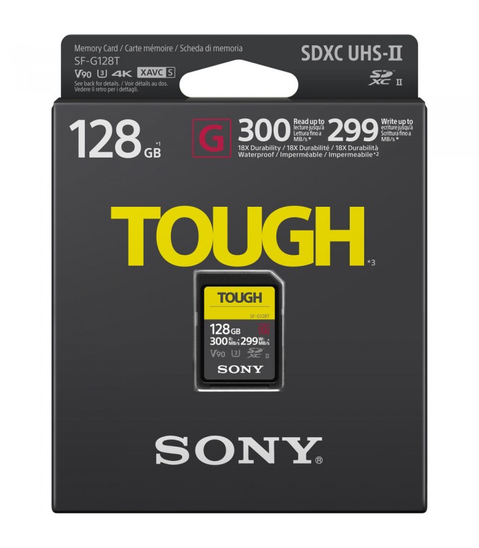 کارت حافظه SDXC سونی مدل Sony 128GB SF-G Tough Series UHS-II