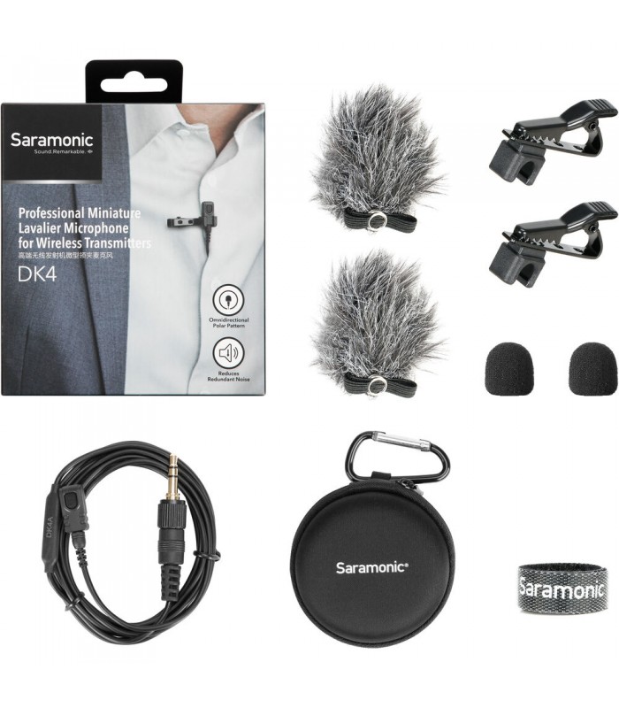 میکروفون یقه‌ای مخصوص گیرنده‌های بی‌سیم Saramonic مدل DK4A