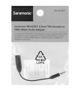 کابل تبدیل جک ۳.۵ میلی‌متری TRS به ۳.۵ میلی‌متری TRRS سارامونیک مدل Saramonic SR-UC201