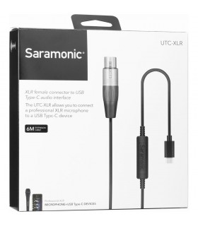 کابل مبدل میکروفون XLR به USB Type-C سارامونیک مدل UTC-XLR