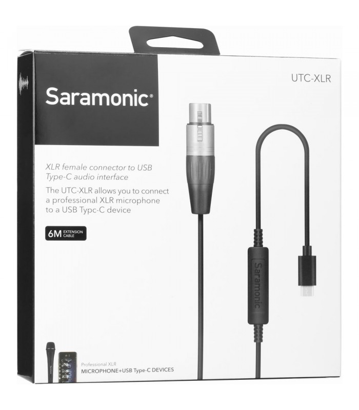 کابل مبدل میکروفون XLR به USB Type-C سارامونیک مدل UTC-XLR