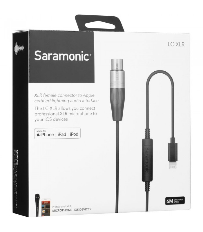 کابل مبدل میکروفون XLR به لایتنینگ مدل LC-XLR