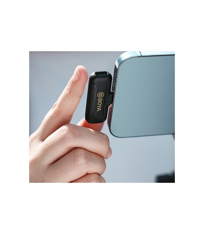 میکروفون بی سیم بویا مدل BY-WM3T2-D1 - پورت لایتنینگ