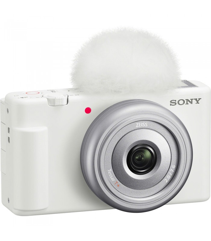دوربین کامپکت سونی مدل Sony ZV-1F رنگ سفید همراه با لوازم ولاگری