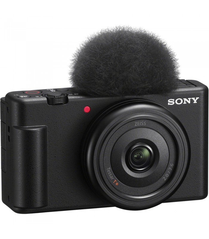 دوربین کامپکت سونی مدل Sony ZV-1F رنگ مشکی همراه با لوازم ولاگری