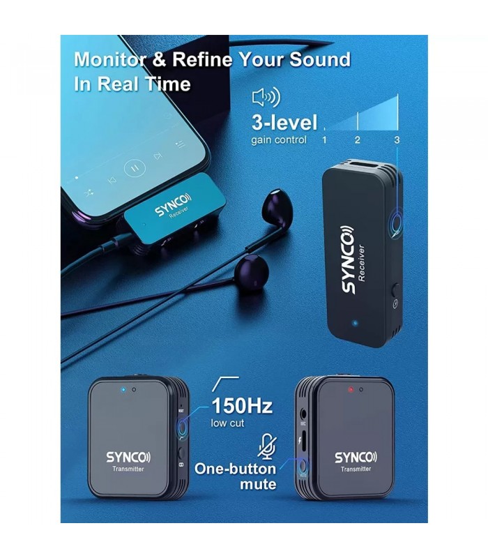 میکروفون بی‌سیم سینکو مدل SYNCO G1T