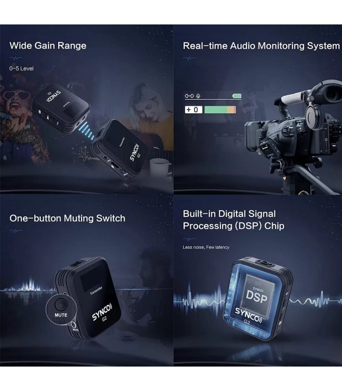 میکروفون بی‌سیم سینکو مدل SYNCO G2 A1