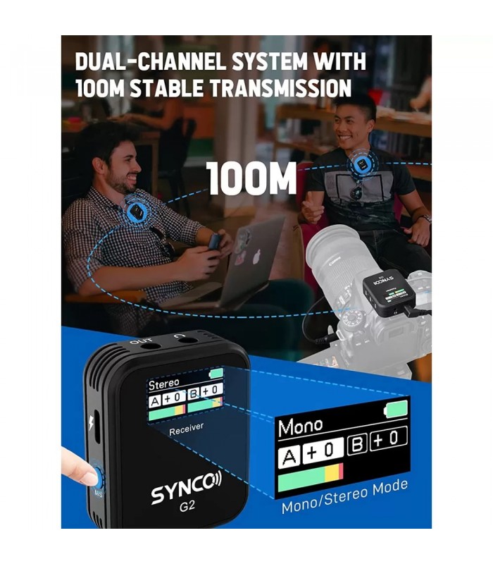 میکروفون بی‌سیم سینکو مدل SYNCO G2 A2