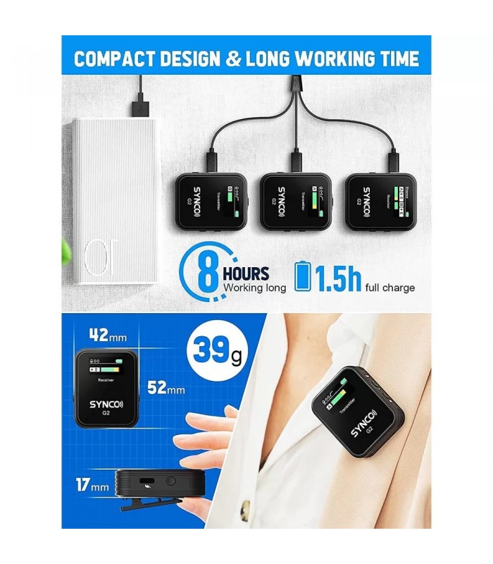 میکروفون بی‌سیم سینکو مدل SYNCO G2 A2