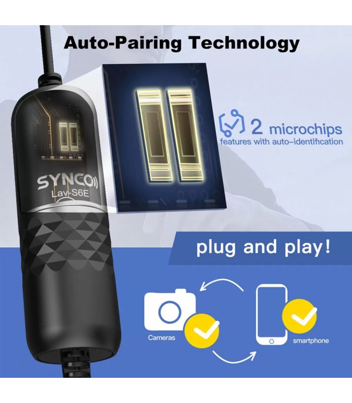 میکروفون یقه‌ای سینکو مدل Synco S6E