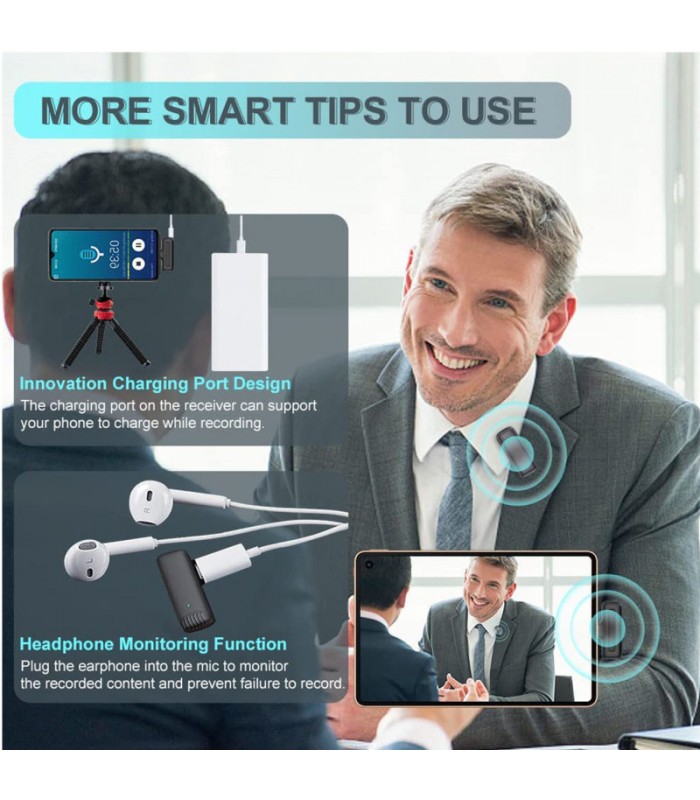 میکروفون بی‌سیم EM-2 - مناسب برای دستگاه‌های iOS