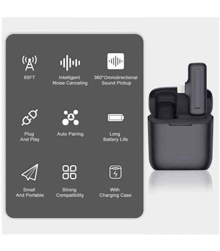 میکروفون بی‌سیم EM-2 - مناسب برای دستگاه‌های iOS
