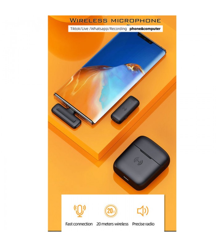 میکروفون بی‌سیم EM-2 - مناسب برای دستگاه‌های iOS