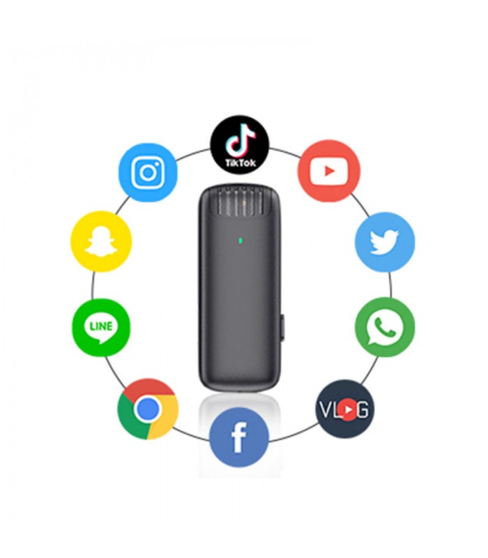 میکروفون بی‌سیم EM-2 - مناسب برای دستگاه‌های iOS