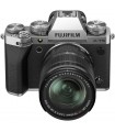 دوربین بدون آینه فوجی فیلم مدل Fujifilm X-T5 رنگ نقره‌ای همراه با لنز XF 18-55mm
