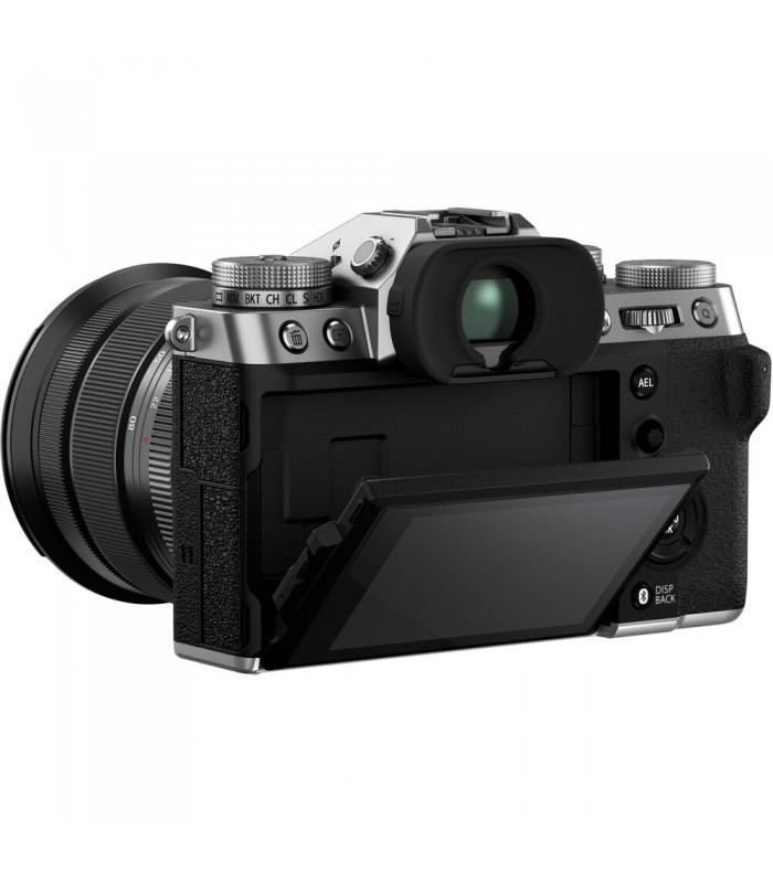 دوربین بدون آینه فوجی فیلم مدل Fujifilm X-T5 رنگ نقره‌ای همراه با لنز XF 16-80mm