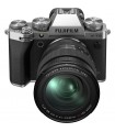 دوربین بدون آینه فوجی فیلم مدل Fujifilm X-T5 رنگ نقره‌ای همراه با لنز XF 16-80mm
