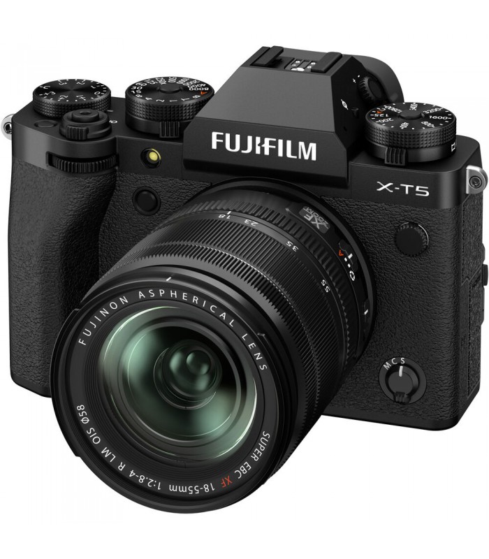 دوربین بدون آینه فوجی فیلم مدل Fujifilm X-T5 رنگ مشکی به همراه لنز XF 18-55mm