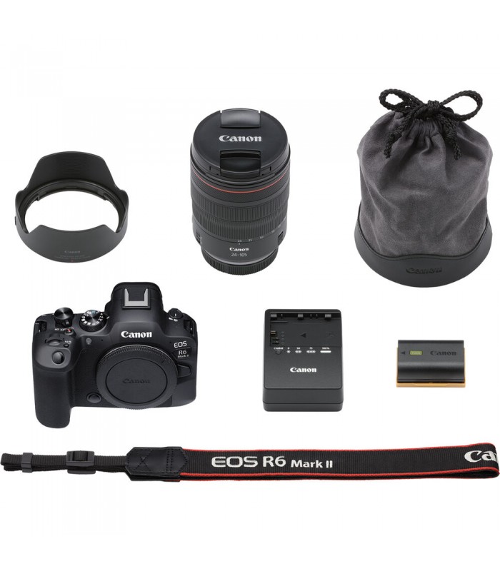 دوربین دیجیتال بدون آینه کانن مدل EOS R6 Mark II همراه با لنز RF 24-105mm f/4 L IS USM