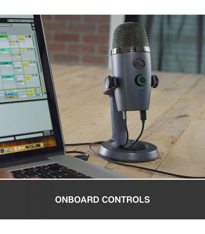 میکروفون کاندنسر مولتی پترن بلو مدل Blue Yeti Nano رنگ خاکستری