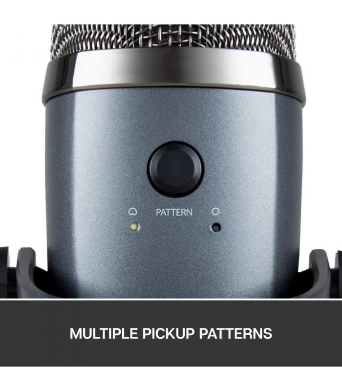 میکروفون کاندنسر مولتی پترن بلو مدل Blue Yeti Nano رنگ خاکستری