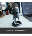 میکروفون کاندنسر مولتی پترن بلو مدل Blue Yeti Nano رنگ خاکستری