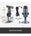میکروفون کاندنسر مولتی پترن بلو مدل Blue Yeti Nano رنگ خاکستری