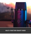 میکروفون کاندنسر مولتی پترن بلو مدل Blue Yeti X رنگ خاکستری تیره