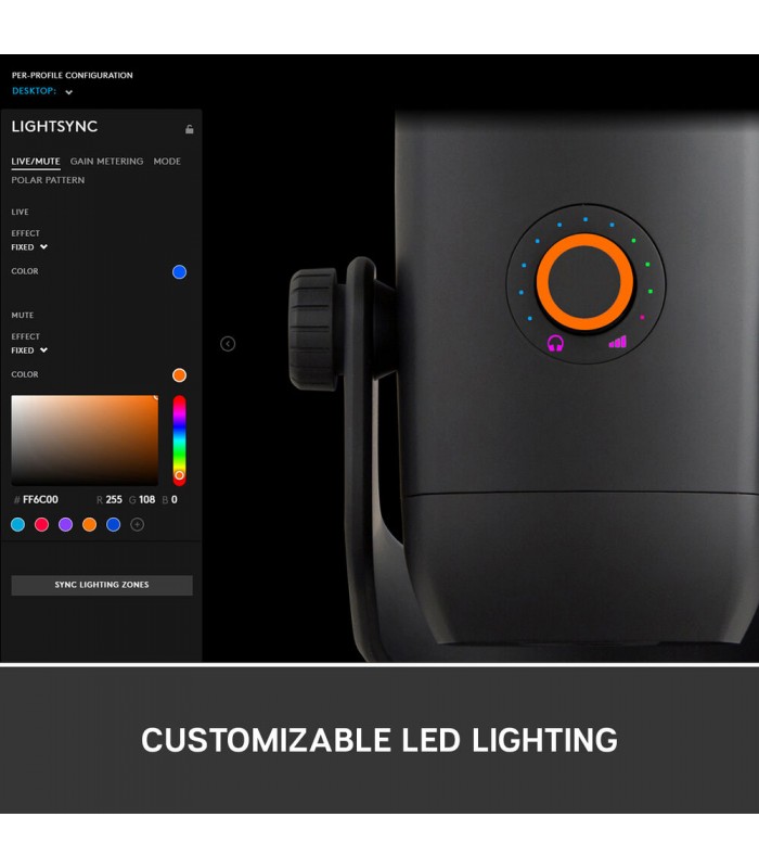 میکروفون کاندنسر مولتی پترن بلو مدل Blue Yeti X رنگ خاکستری تیره