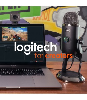 میکروفون کاندنسر مولتی پترن بلو مدل Blue Yeti X رنگ خاکستری تیره