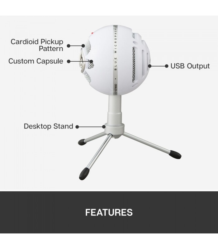میکروفون کاندنسر بلو مدل Snowball iCE رنگ سفید