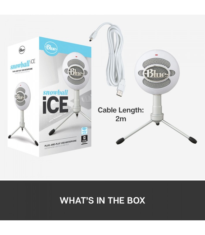 میکروفون کاندنسر بلو مدل Snowball iCE رنگ سفید