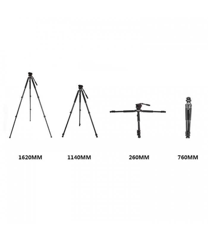 سه پایه فیلم‌برداری آلومینیومی جی یانگ مدل Jieyang JY0509B