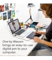 قلم نوری Wacom مدل One - CTL-672-N - Medium - رنگ مشکی