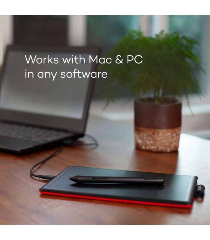 قلم نوری Wacom مدل One - CTL-672-N - Medium - رنگ مشکی