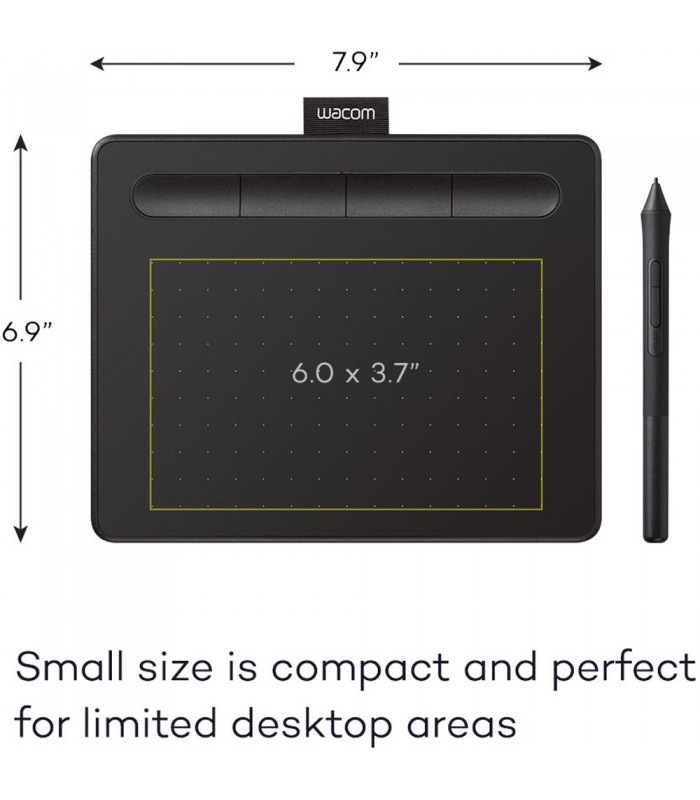 قلم نوری Wacom مدل Intuos Small - CTL-4100K-N - رنگ مشکی