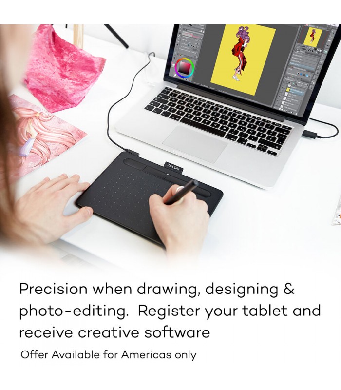 قلم نوری Wacom مدل Intuos Small - CTL-4100K-N - رنگ مشکی